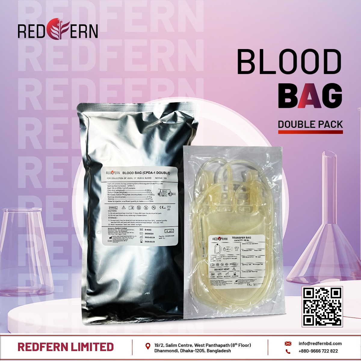 Redfern Blood Bag - Double Pack